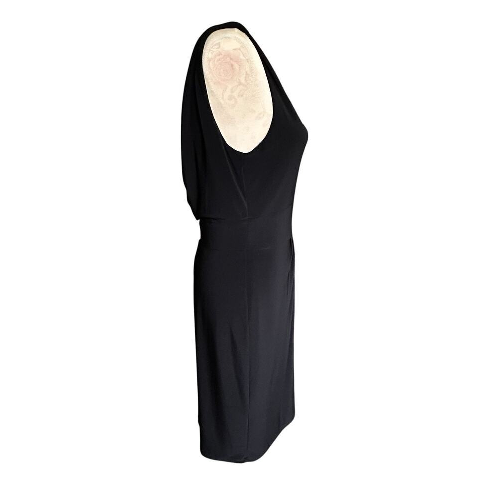 Jones New York Women’s Black Sheath Sleeveless Stretch Lined Dress Size 10 - Picture 10 of 13